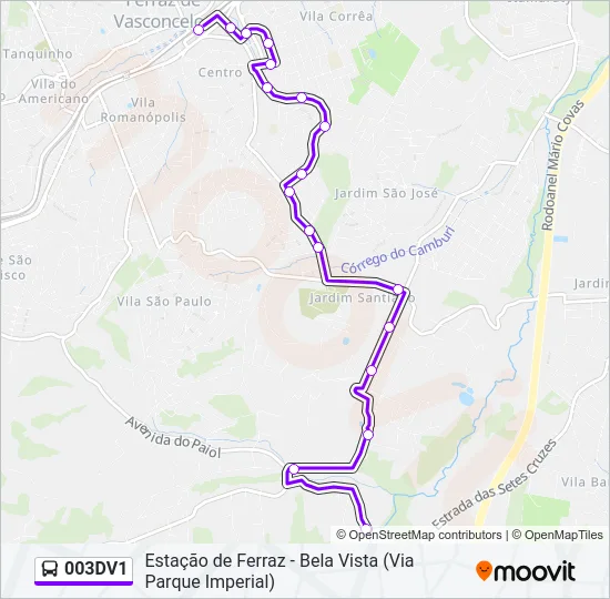 003DV1 Bus Line Map