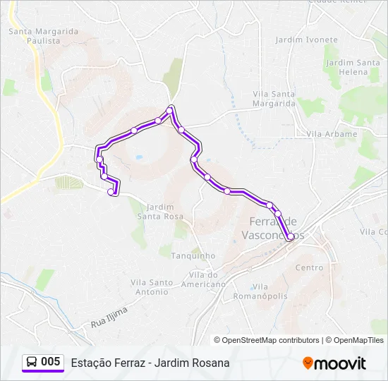 005 Bus Line Map