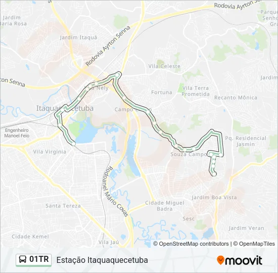 01TR Bus Line Map
