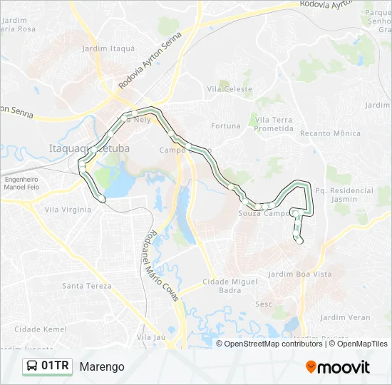 01TR Bus Line Map