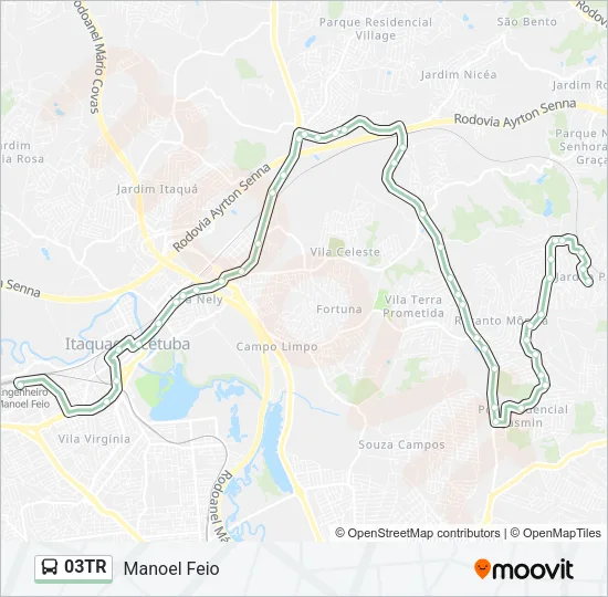 03TR Bus Line Map
