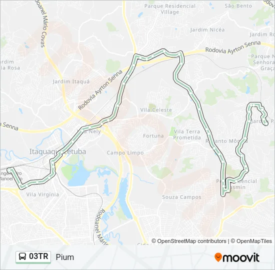 03TR Bus Line Map