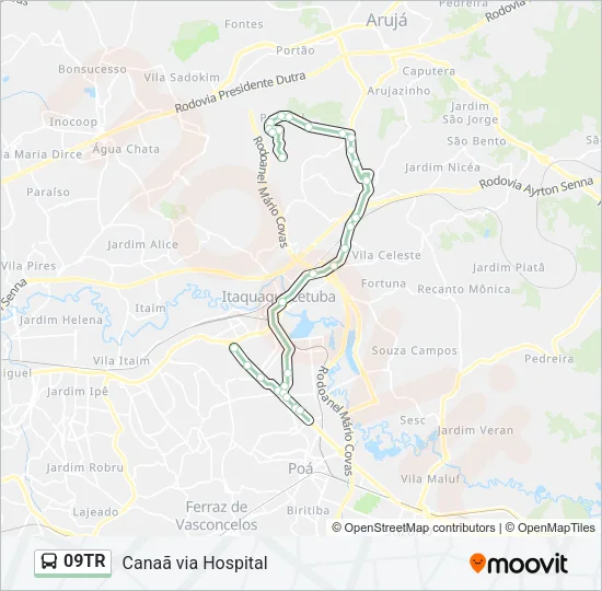 09TR Bus Line Map