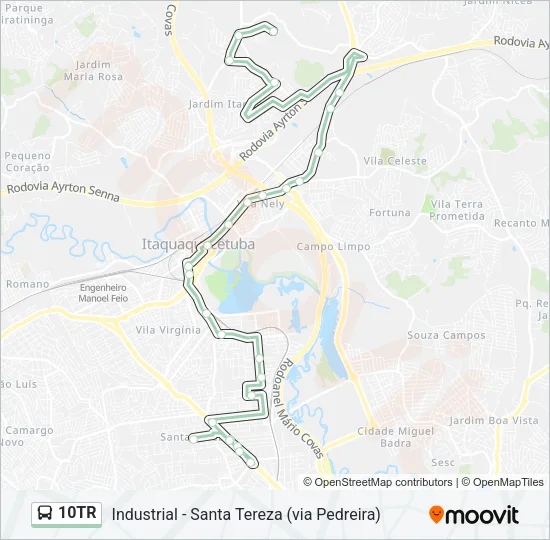 10TR Bus Line Map