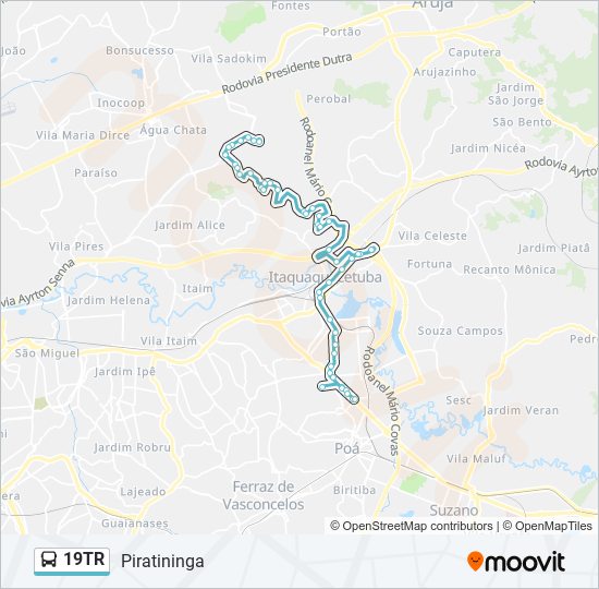 19TR bus Line Map