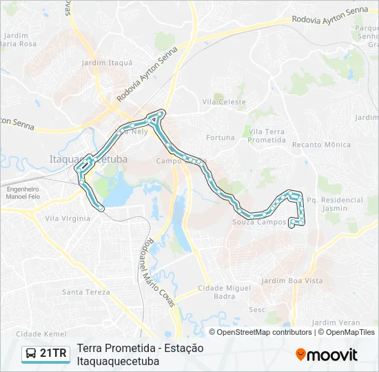 21TR Bus Line Map