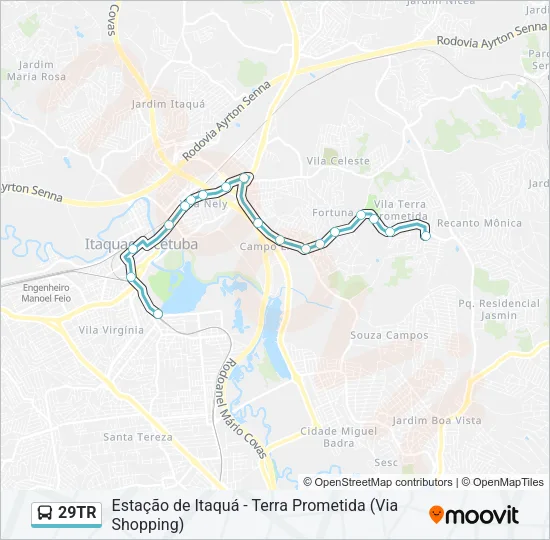 29TR Bus Line Map
