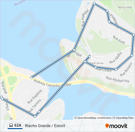 62A Bus Line Map