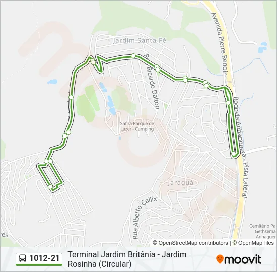 1012-21 Bus Line Map