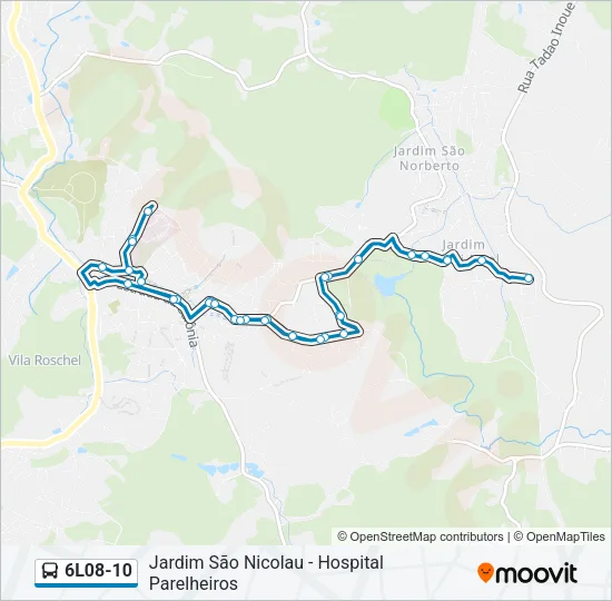 6L08-10 Bus Line Map