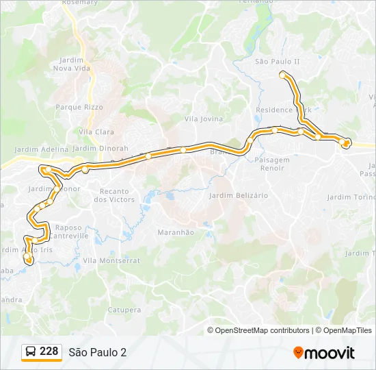 228 Bus Line Map