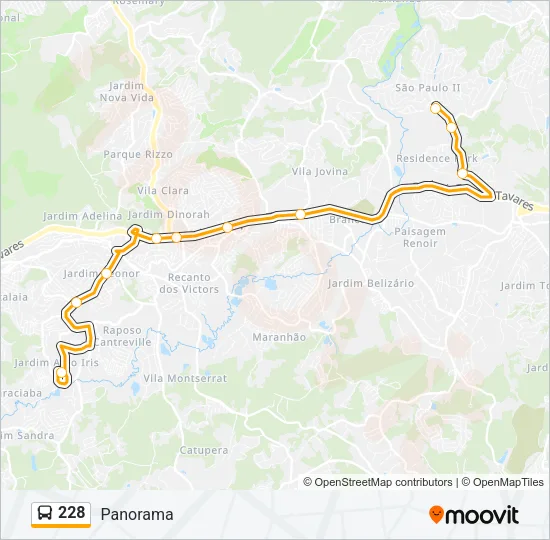 228 Bus Line Map