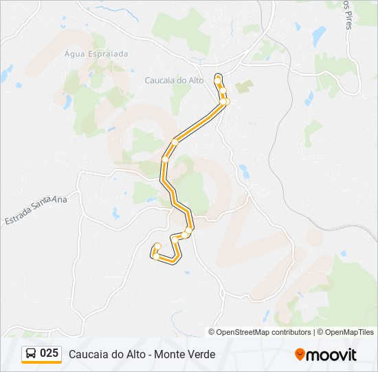 025 bus Line Map