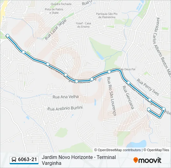 6063-21 Bus Line Map
