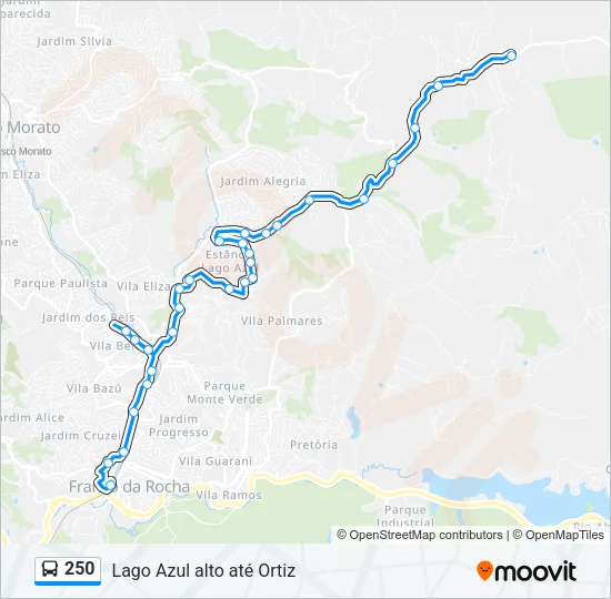 250 Bus Line Map