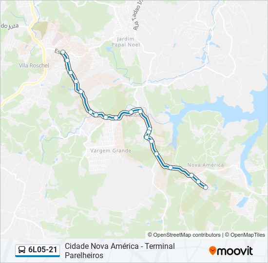 6L05-21 bus Line Map