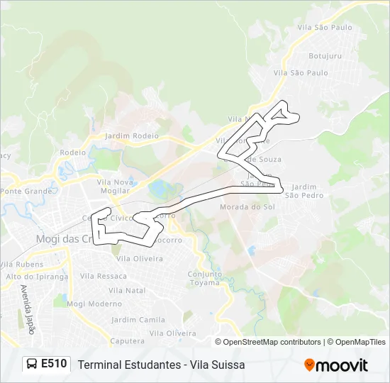 E510 Bus Line Map