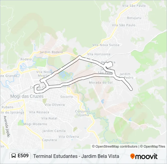 E509 Bus Line Map