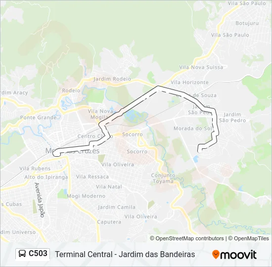C503 Bus Line Map