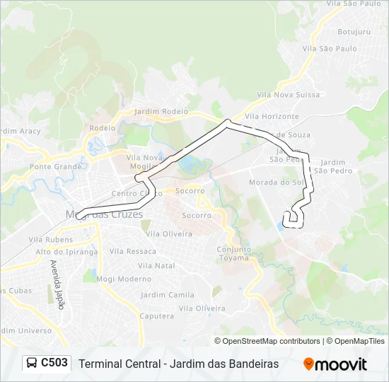 C503 Bus Line Map