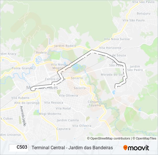 Mapa de C503 de autobús
