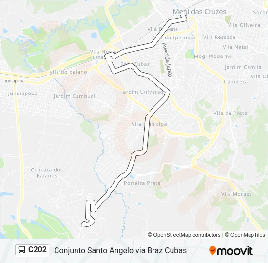 C202 Bus Line Map
