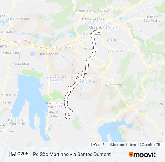 C205 bus Line Map