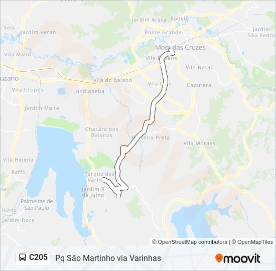 C205 bus Line Map