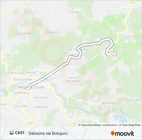 C691 Bus Line Map