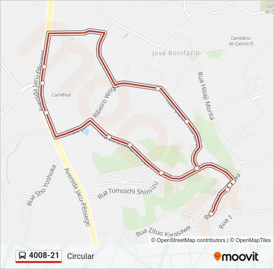 4008-21 Bus Line Map