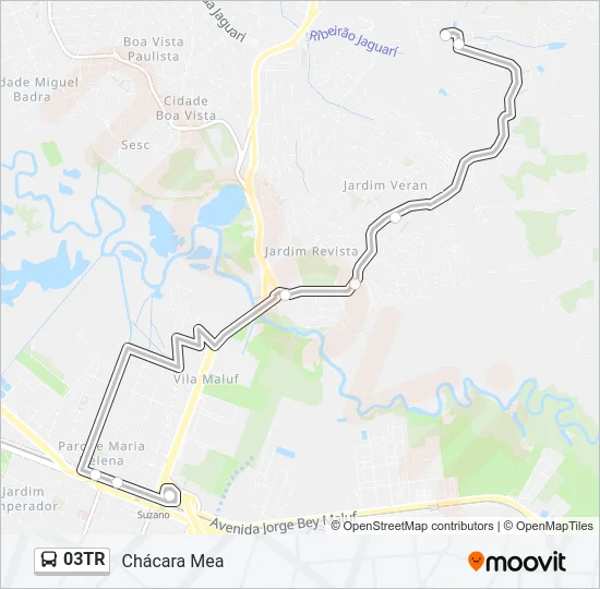 03TR Bus Line Map