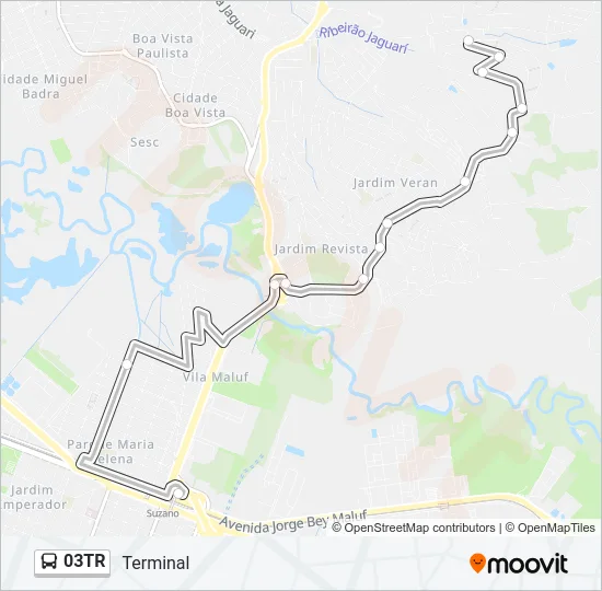 03TR Bus Line Map