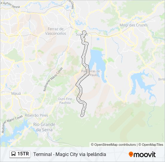 15TR bus Line Map