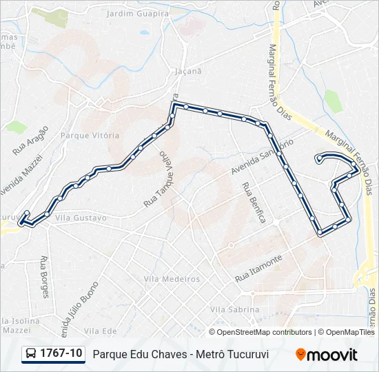 1767-10 Bus Line Map