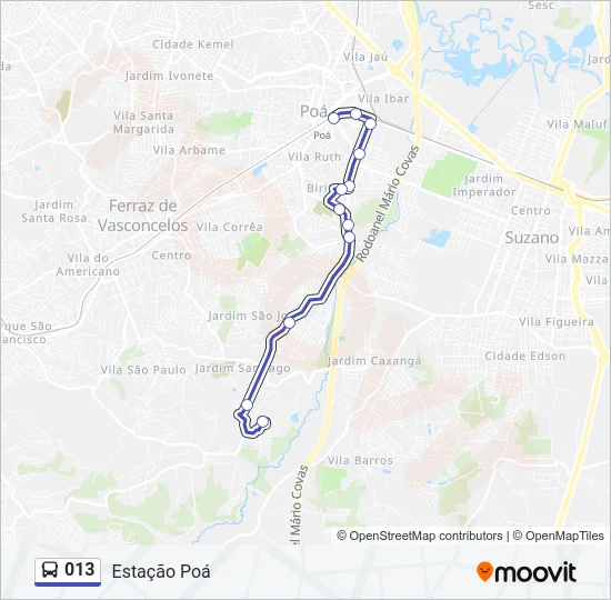 013 Bus Line Map