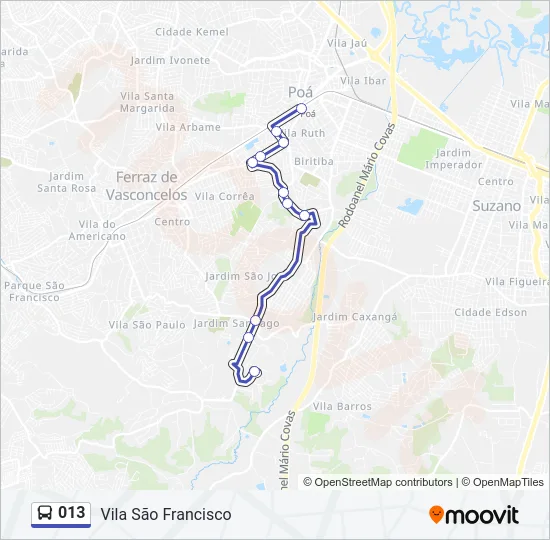 013 Bus Line Map