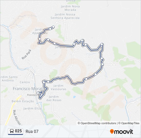 025 bus Line Map