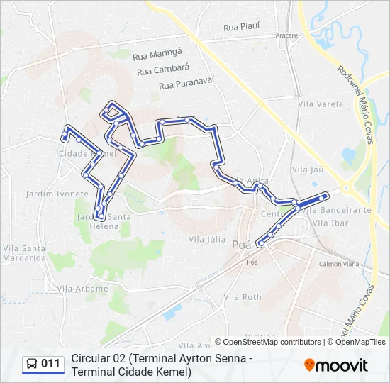 011 Bus Line Map