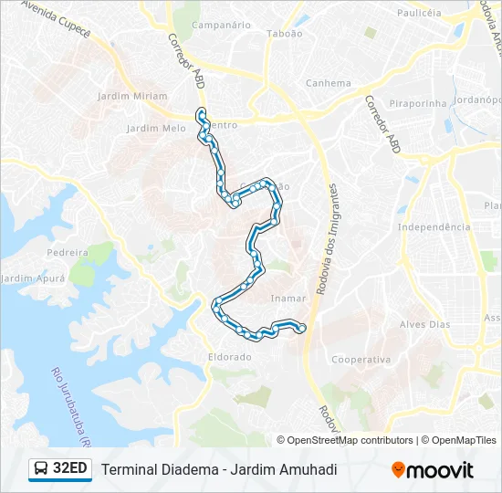 32ED Bus Line Map