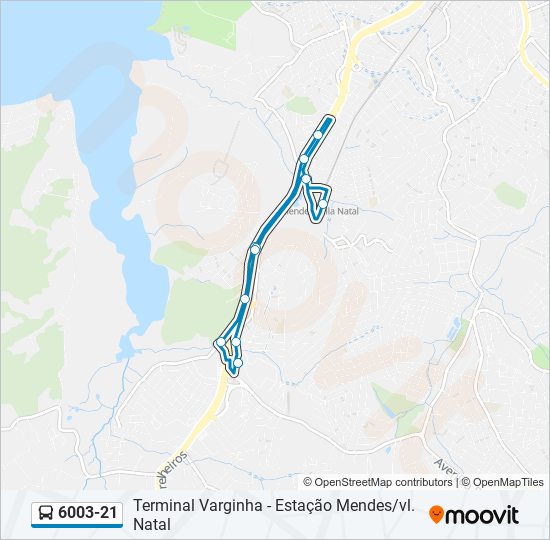 6003-21 bus Line Map