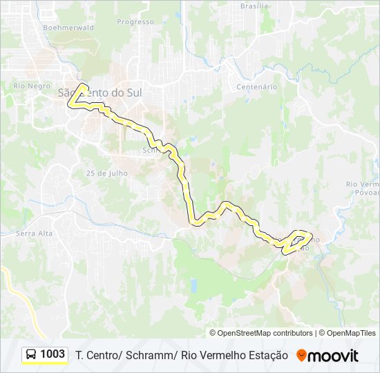 1003 bus Line Map