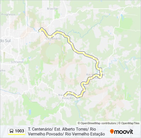 1003 bus Line Map