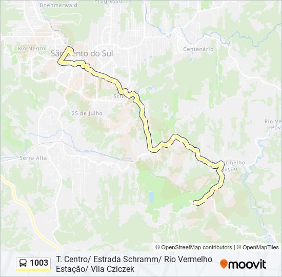 1003 bus Line Map