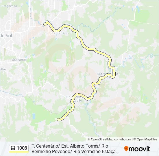 1003 bus Line Map