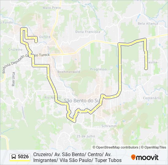 5026 bus Line Map