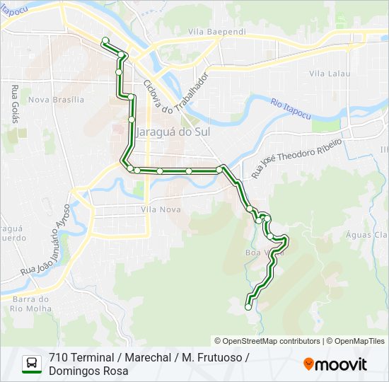 Mapa da linha 710 BOA VISTA de ônibus