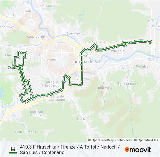 Mapa da linha 410 SÃO LUÍS de ônibus