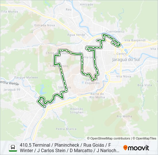 Mapa da linha 410 SÃO LUÍS de ônibus