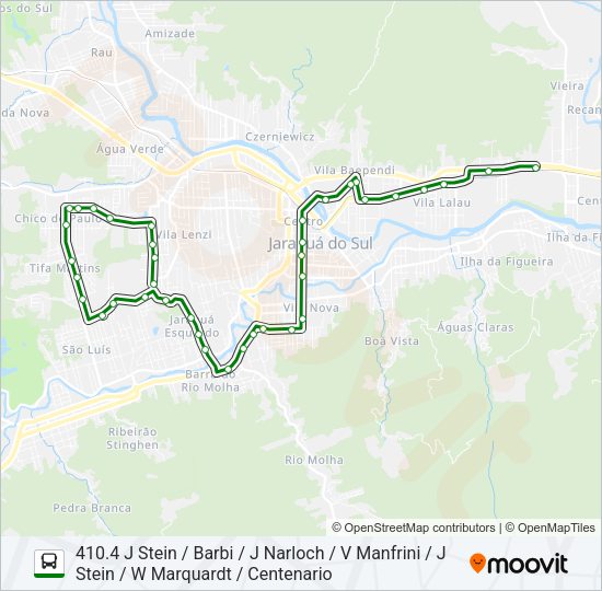 Mapa da linha 410 SÃO LUÍS de ônibus