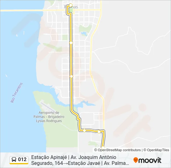 012 Bus Line Map